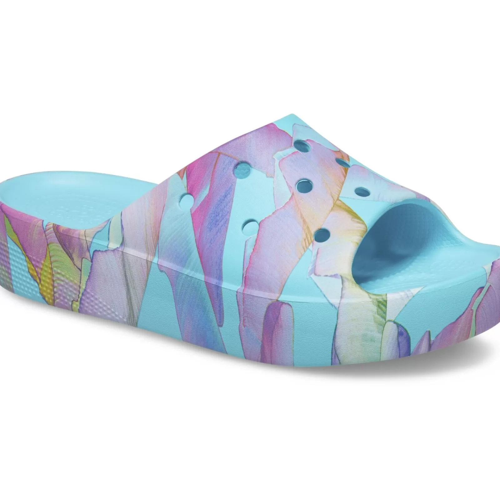 Crocs™ Crocs Classic Platform Palm Print Slide-Women Sandals